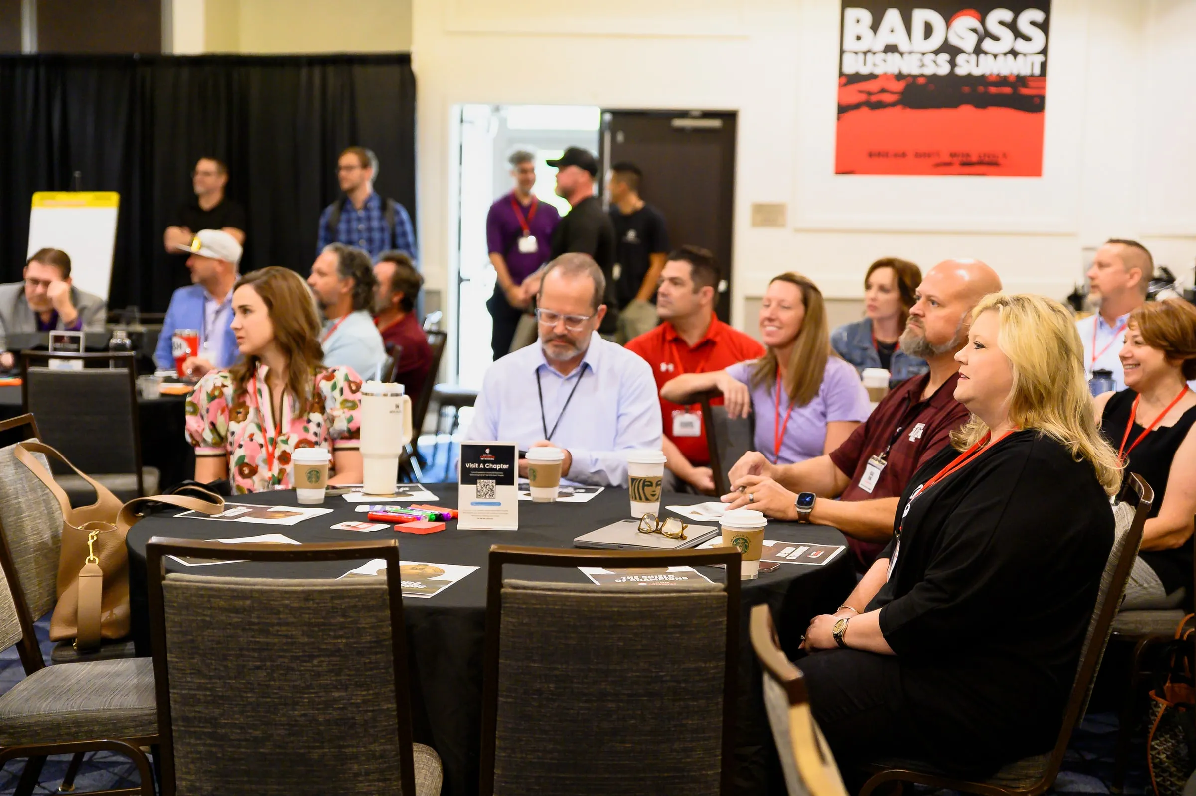 A full room of business owners at a Success Champion Networking event