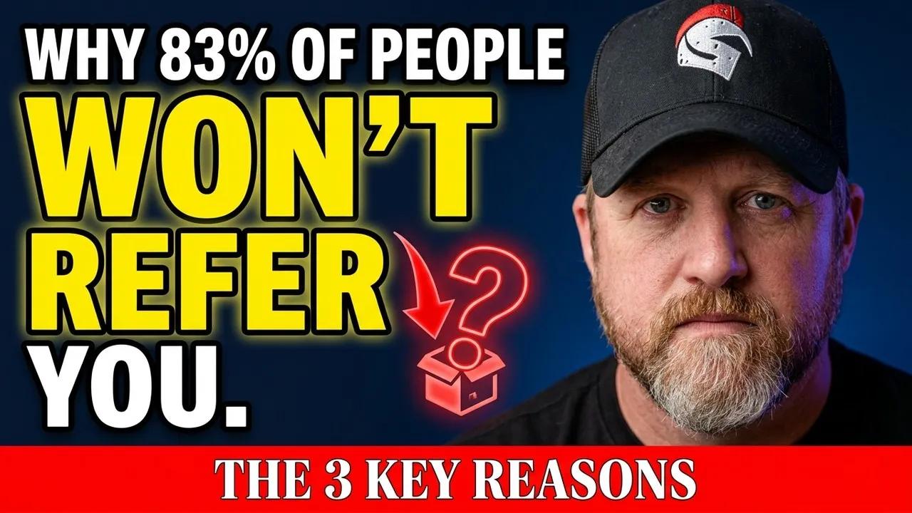 83% of people will refer you. Only 29% ever do.
